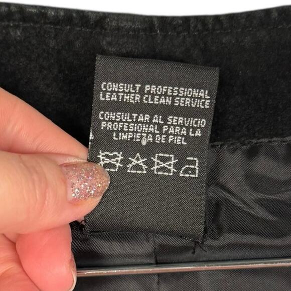 Outbrook Vintage Natural Suede Leather Button Up Vest Sz 8/10 Western Boho 90s - Picture 4 of 9